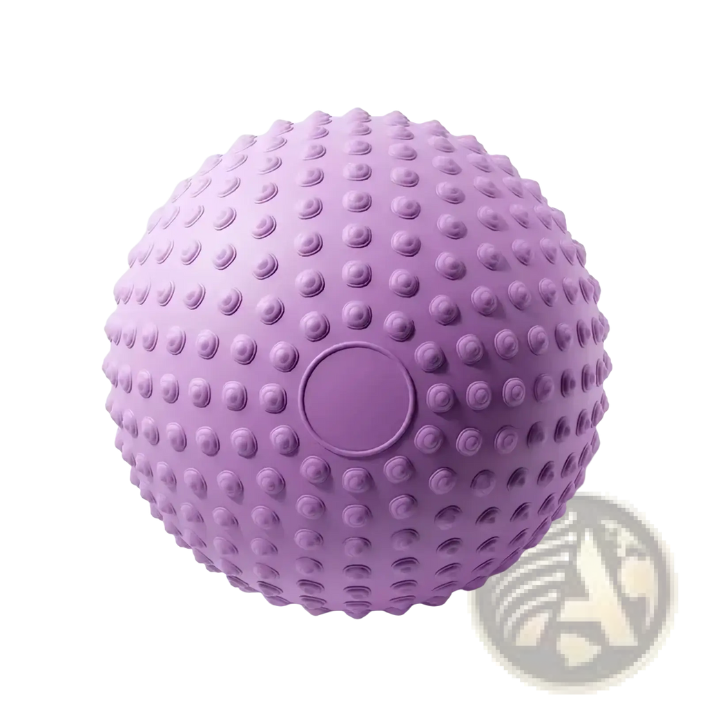 Lavender 25cm dotted pilates exercise ball with textured raised bumps and smooth center for pelvic floor training