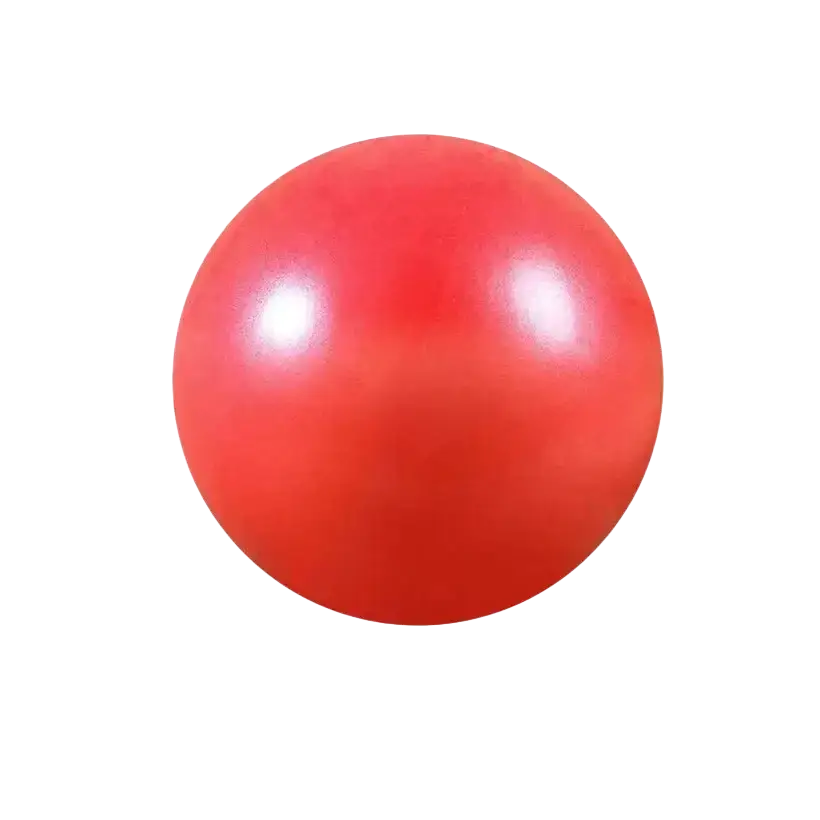 25cm mini yoga ball straw ball pink smooth glossy spherical object with uniform color and subtle light reflections