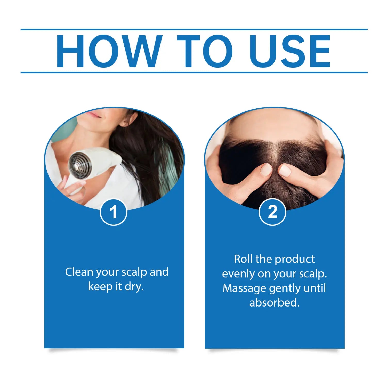 white handheld hair dryer designed for scalp cooling hair ampoule vitamin b5 repairing essence application