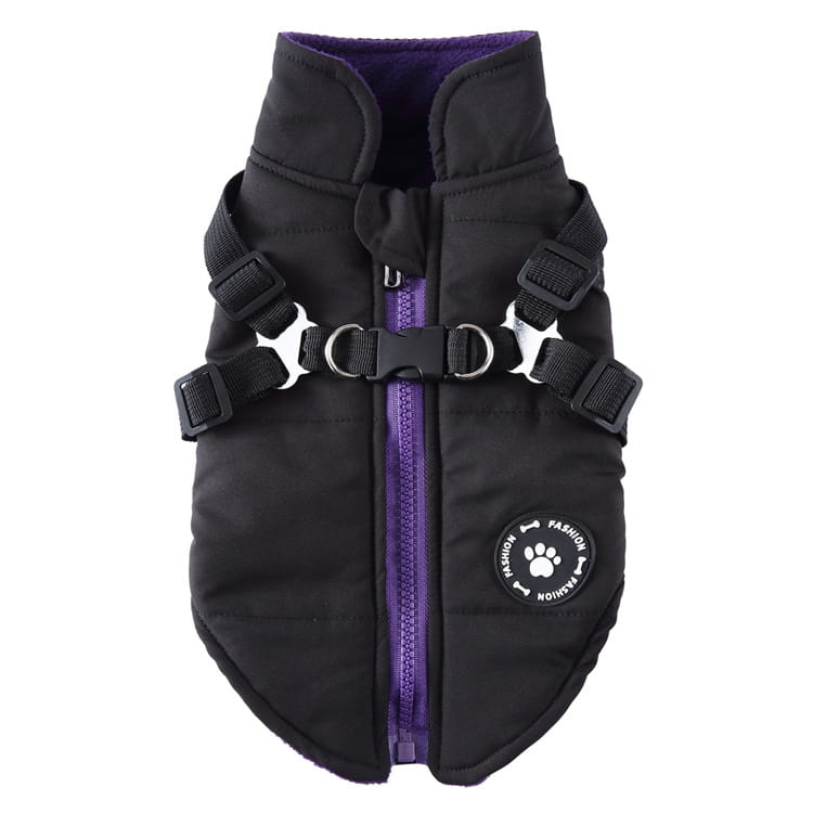 Waterproof Dog Harness Jacket Cotton Padded Coat