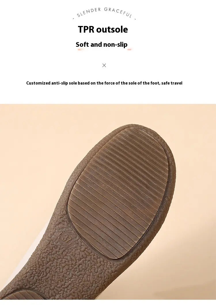 Women’s Soft Flat Loafers with Comfortable Beef Tendon Sole