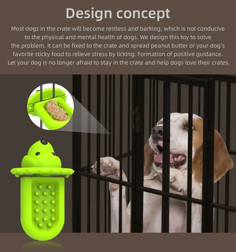 犬用クレート スロー フィーダー ゴム リック パッド トレーニング用具