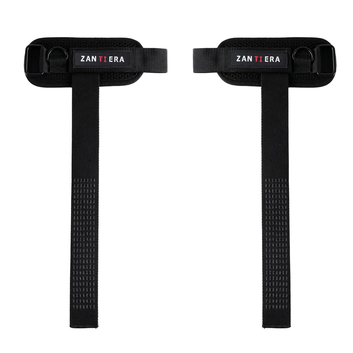 Black zantiera 3-in-1 fitness support wrist straps with adjustable velcro and textured fabric for workout protection