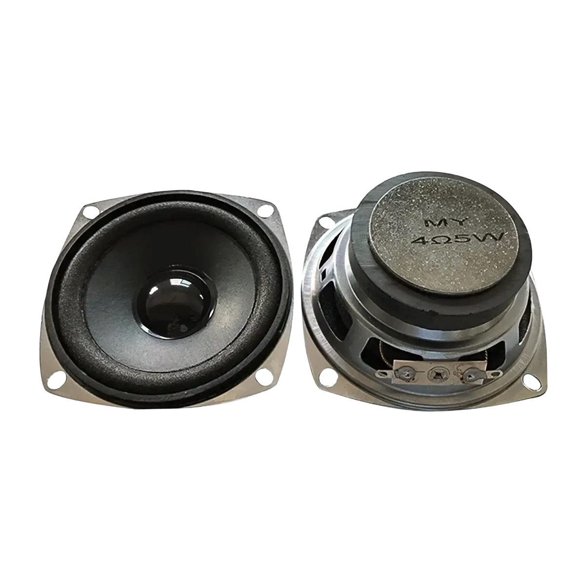 3 inch 5w full range speaker driver unit with 77mm diameter black cone and silver metal frame