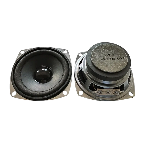 3 inch 5w full range speaker driver unit with 77mm diameter black cone and silver metal frame