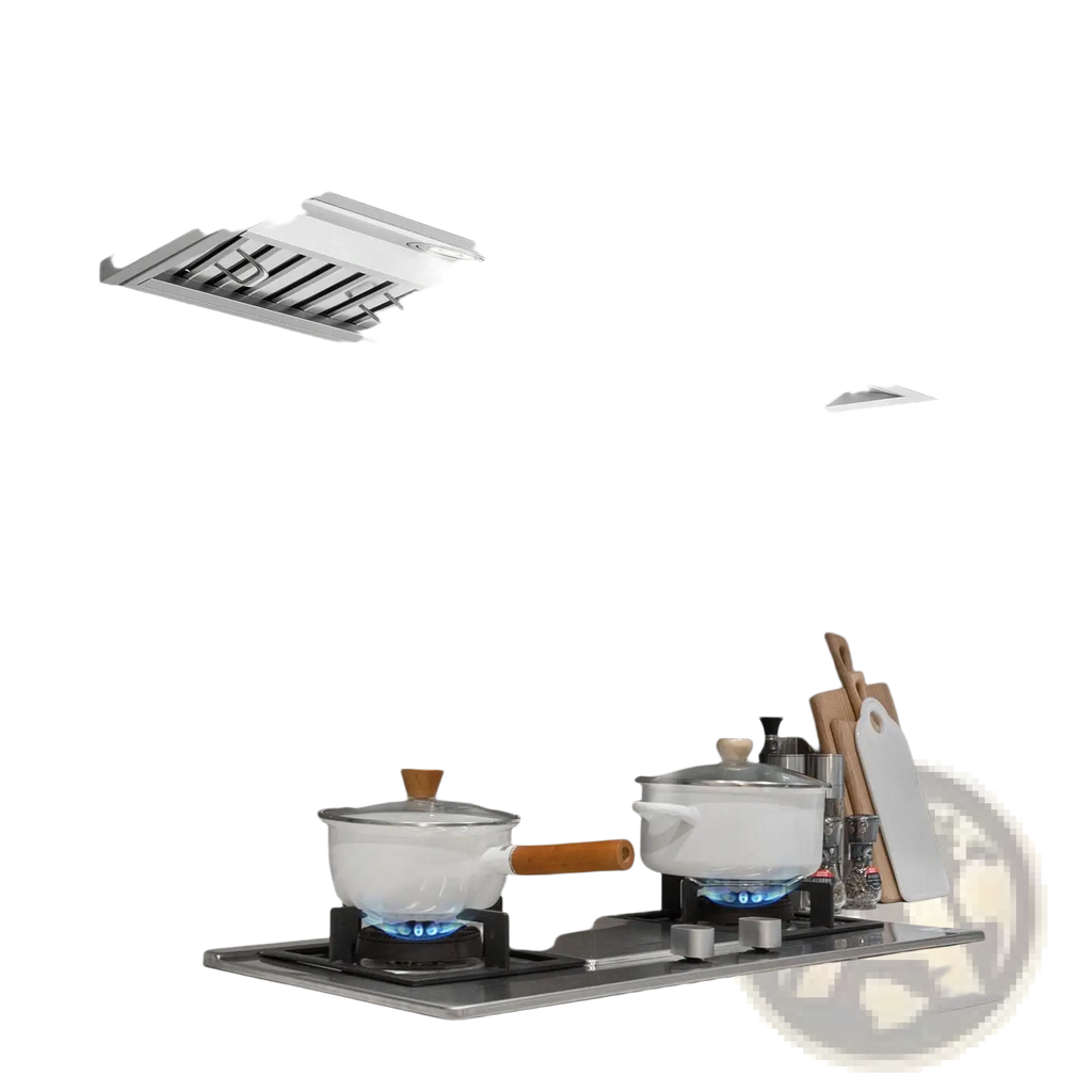 30 inch insert range hood stainless steel vent with sleek modern design and blue led display panel