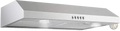 30 inch under cabinet stainless steel range hood with sleek modern design and five control knobs 500 cfm capacity