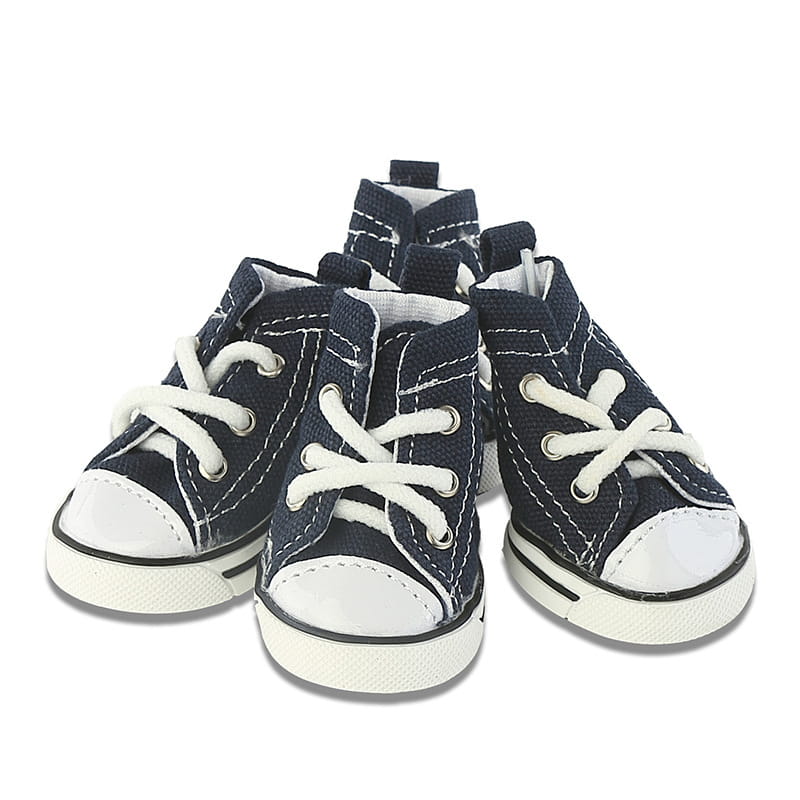 Denim Pet Shoes Breathable Canvas Sneakers for Dogs
