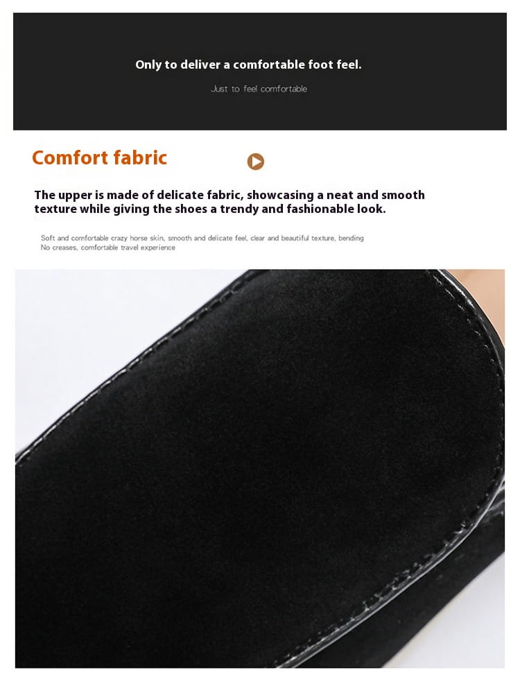 men’s suede slip on loafers with black fabric upper featuring a smooth texture and delicate stitching