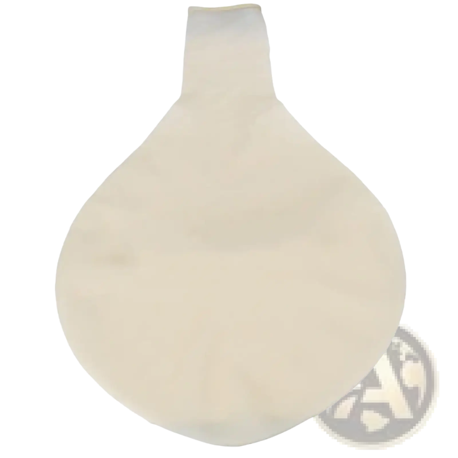Off-white 36 inch wedding balloon with smooth translucent latex surface and narrow neck for romantic party decor