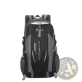 Black and gray marahwei 36l lightweight waterproof hiking backpack with mesh side pockets and central zipper compartment