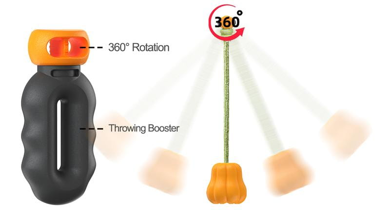 Dog Rope Fetch Toy for Aggressive Chewers Pumpkin Shape