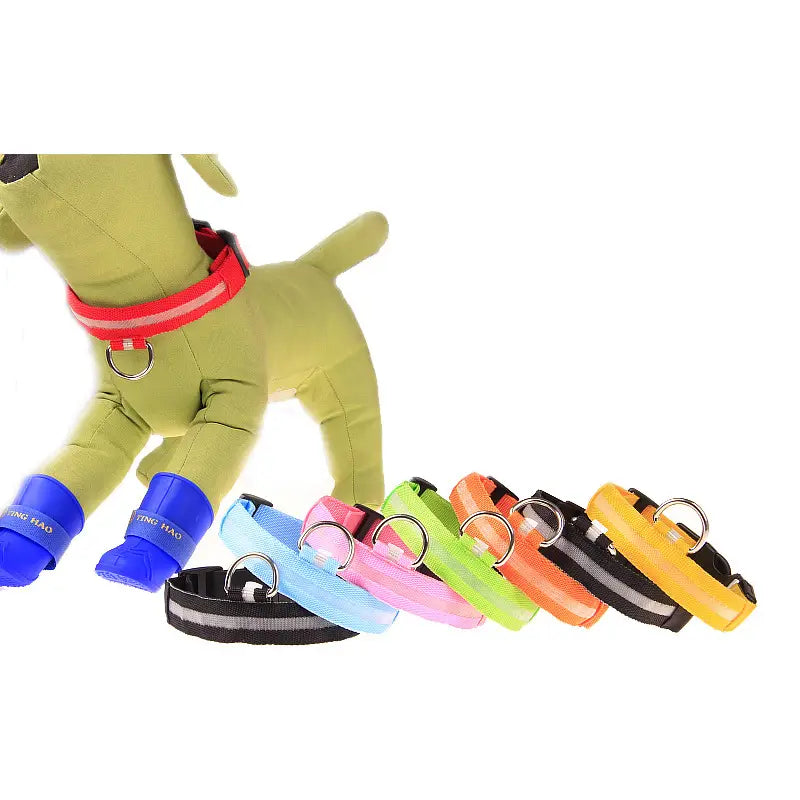 Led Dog Collar Rechargeable Luminous Night Safety Light