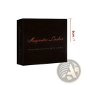 Black rectangular box with gold foil lettering magnetic lashes and professional eye lash for 3d magnetic false eyelashes kit