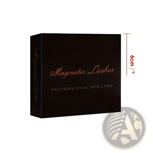 Black rectangular box with gold foil lettering magnetic lashes and professional eye lash for 3d magnetic false eyelashes kit