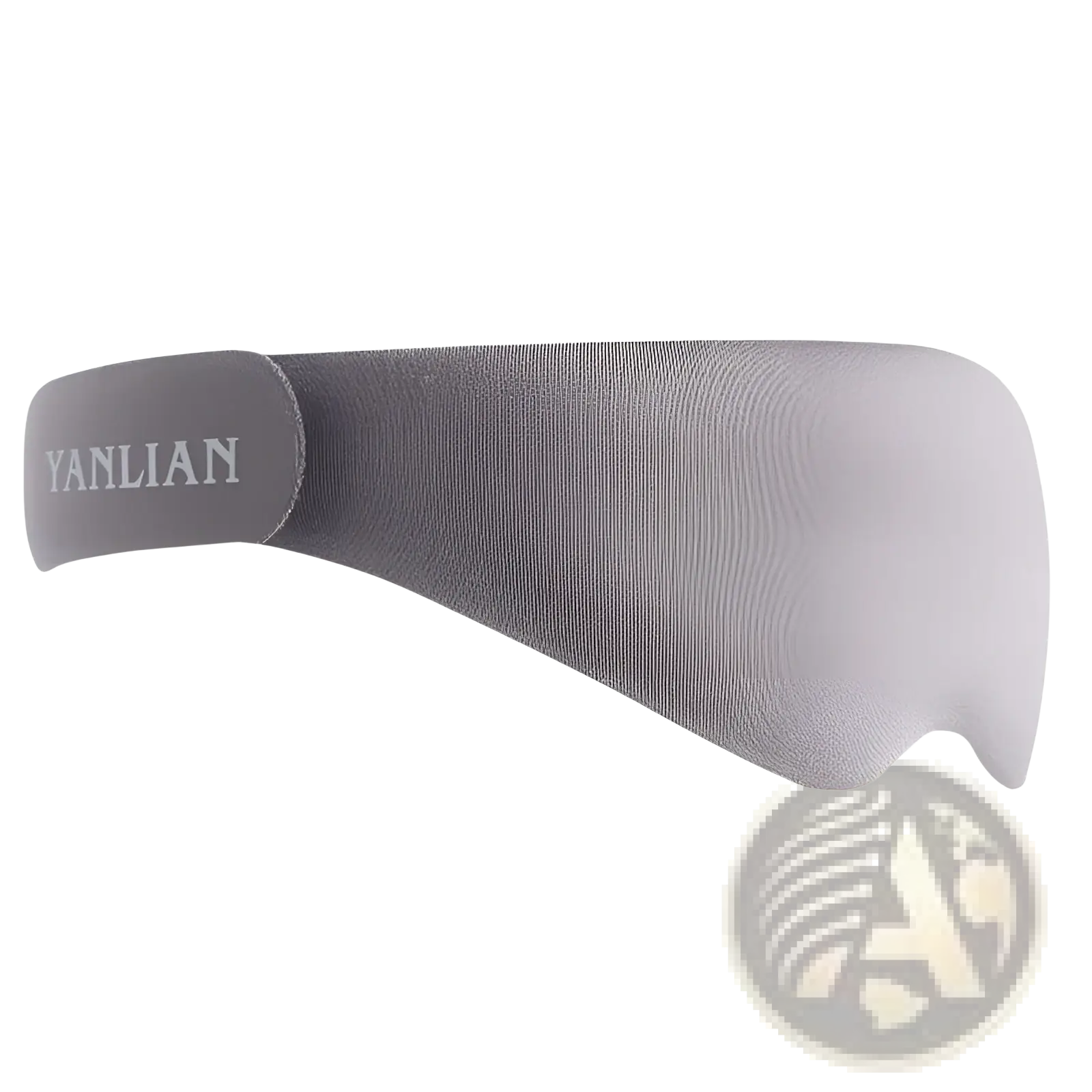 Gray 3d sleep mask with breathable soft textured fabric and contoured design for comfortable eye shading cover