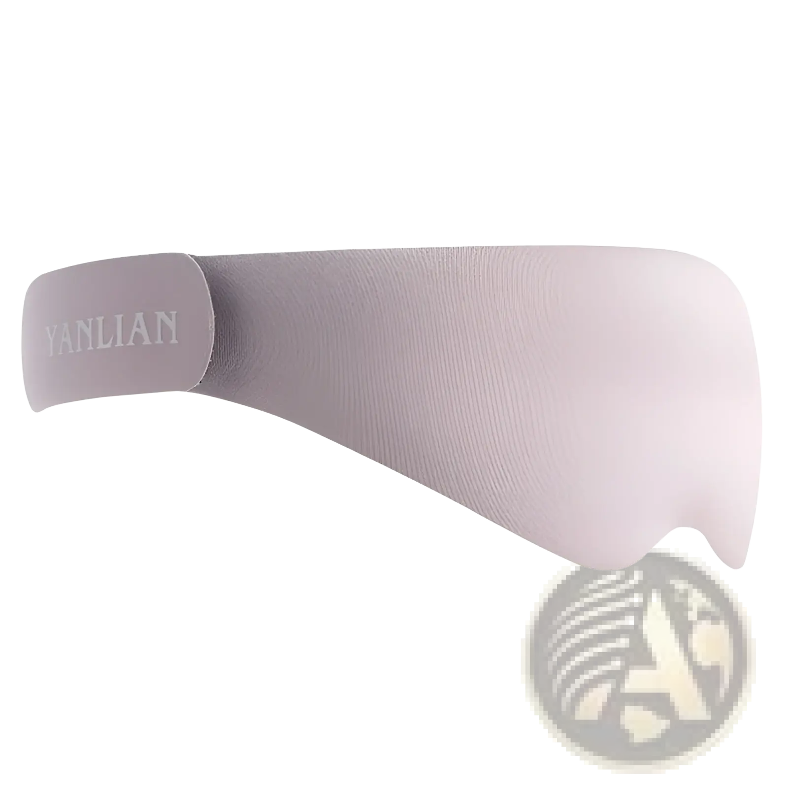 Gray 3d sleep mask breathable contoured eye shading cover with soft textured fabric and yanlian embroidered strap