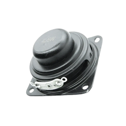 Black 40mm 4 ohm 5w full range bluetooth speaker driver with circular cone and metal mounting bracket