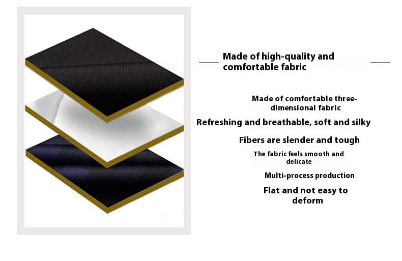 Faux fur winter coat for men featuring layered black, white, and navy blue fabric with gold trim.