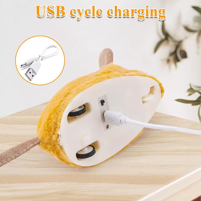 Interactive Cat Toy Mouse with Led and Chirping Sound