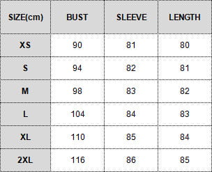 The table displays size measurements in centimeters for the suede turtleneck cargo mini dress with long sleeves, including bust, sleeve, and length from size xs to 2xl.