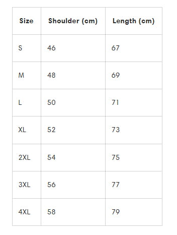 Le tableau affiche des informations de taille en centimètres pour le sweat-shirt d’hiver oversize vintage à imprimé léopard pour hommes, dans les tailles allant de S à 4XL.