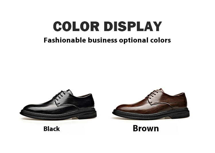Chaussures de ville habillées Oxford pour homme en cuir noir et marron à lacets, au design professionnel classique pour les mariages