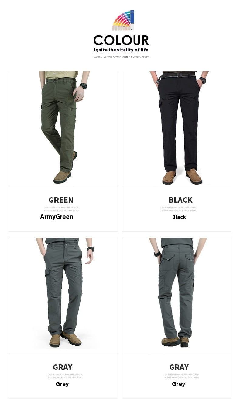 Armygreen plus size loose cargo pants featuring multiple pockets and durable fabric designed for tactical use.