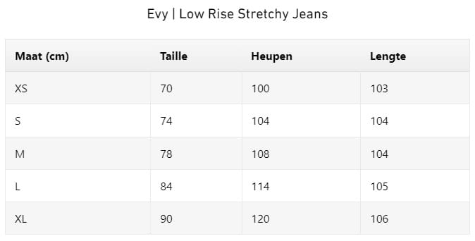 Jean en denim taille haute et coupe droite de couleur bleu classique d’Evys, en denim extensible, avec ajustement de la taille pour un confort et un style adaptés.