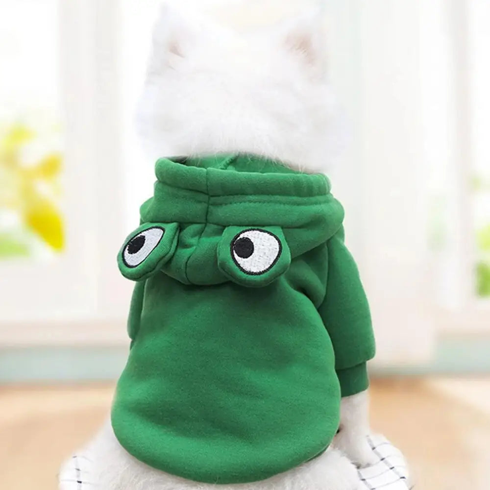 Sudadera con capucha de perro de fruta, abrigo de forro polar cálido para el invierno, ropa para cachorro