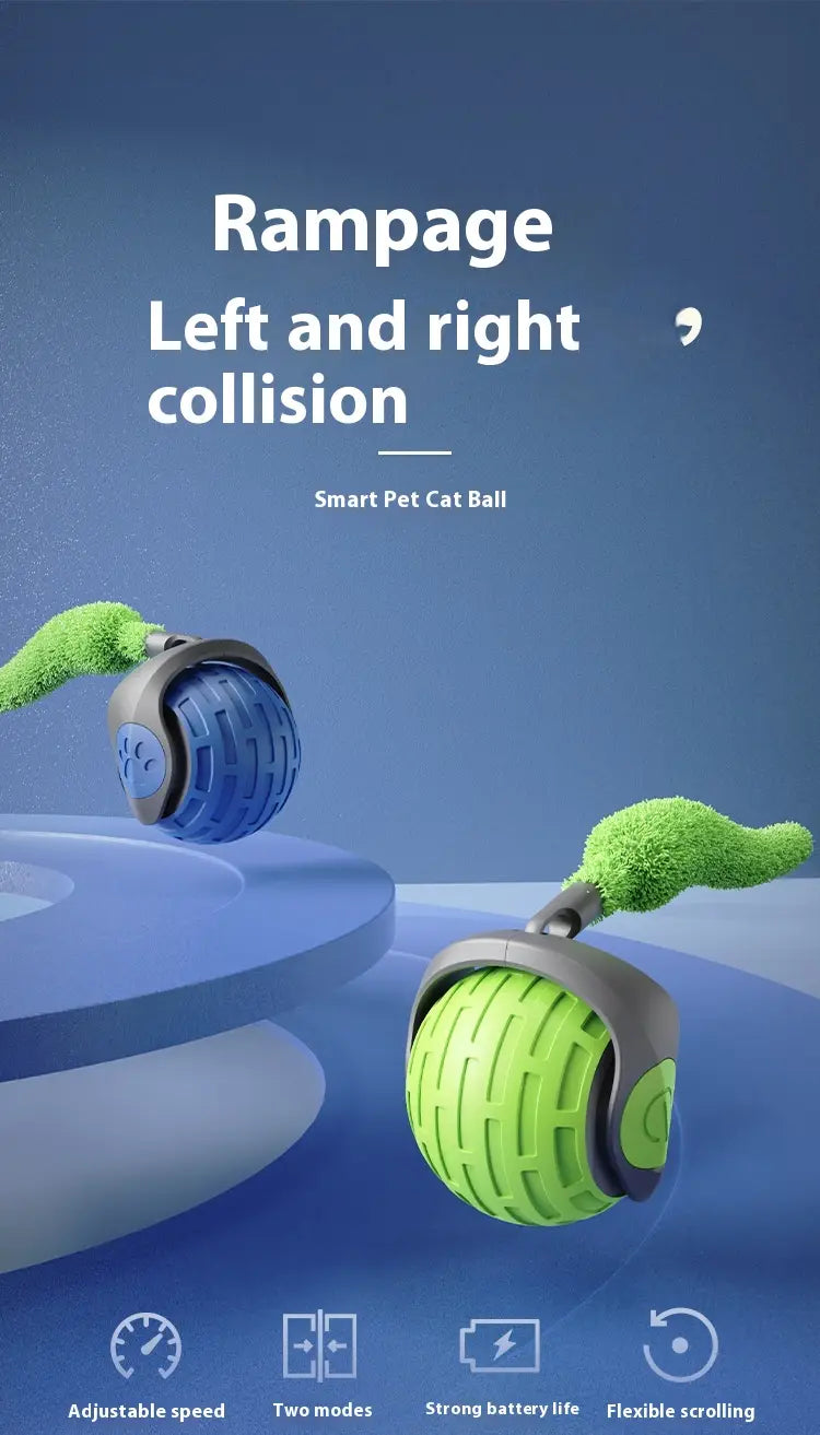 Interactive Cat Toy Ball Smart Electric Usb Rechargeable