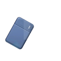 Blue 5000mAh portable power bank with textured surface and subtle branding for mini charger use