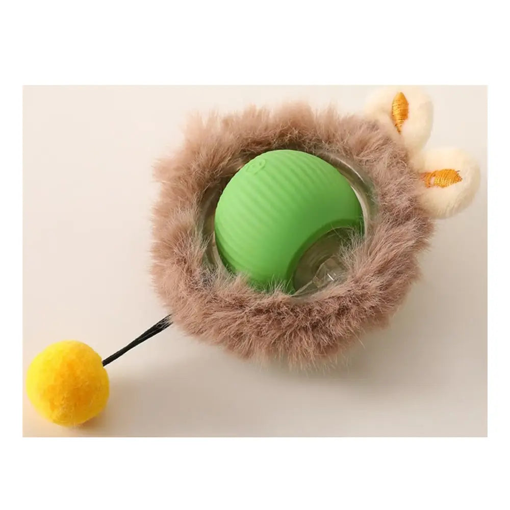Interactive Rolling Cat Ball Silicone Motion Toy