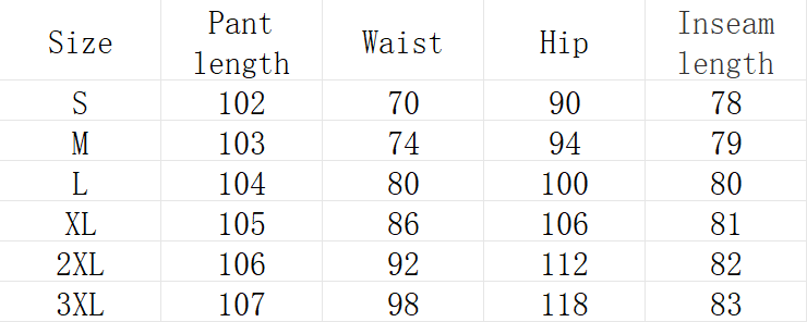 The table displays a size chart for light wash flare jeans for women made of slim denim with button details, listing pant length, waist, hip, and inseam measurements across sizes S through 3XL.