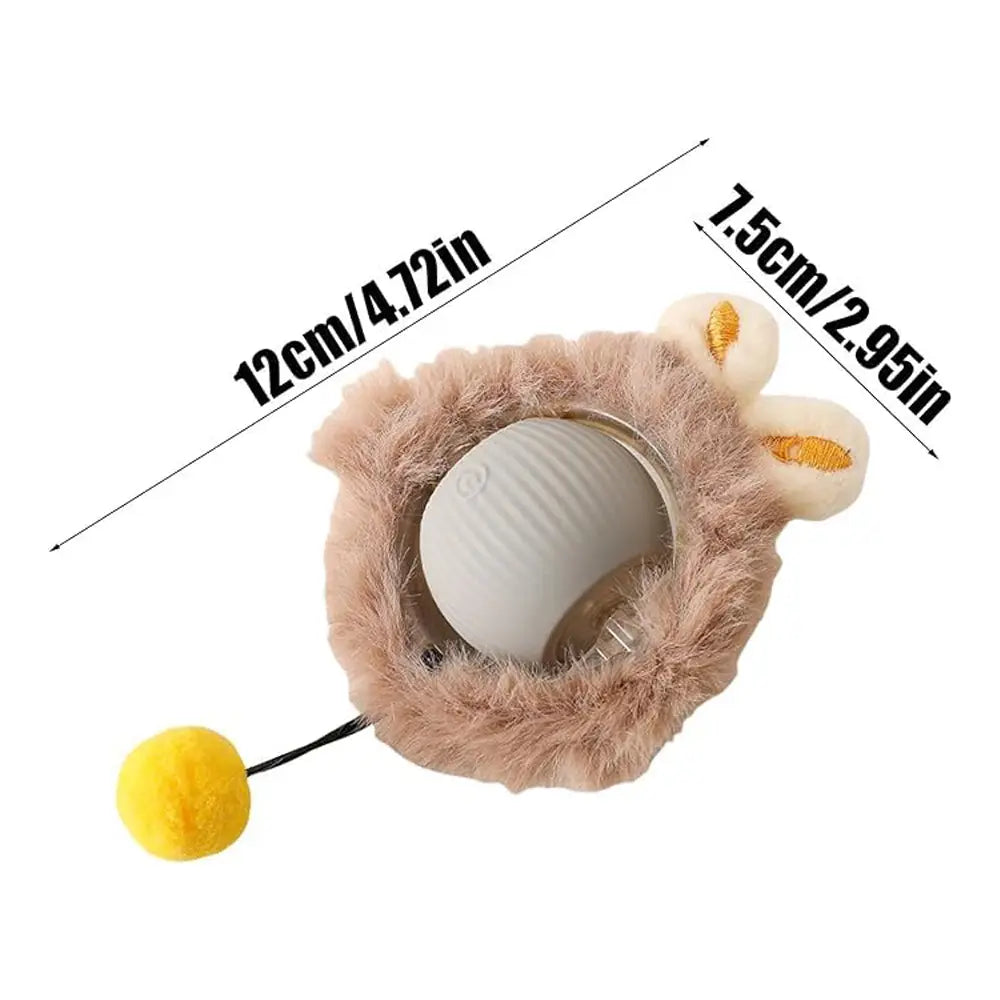 Interactive Rolling Cat Ball Silicone Motion Toy