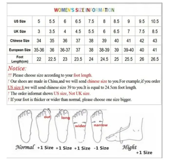 women’s over the knee leather studded riding boots size conversion chart showing foot length measurements and sizing guides for us uk chinese and european sizes