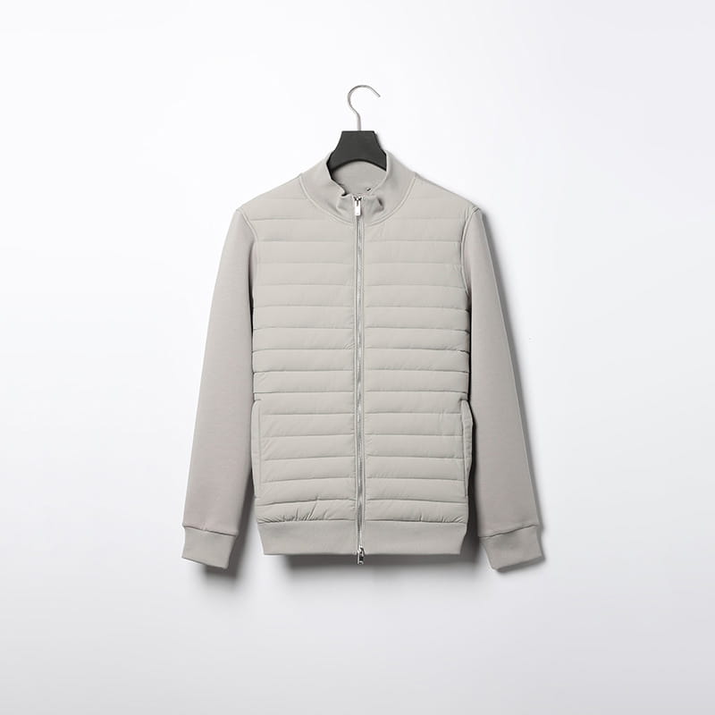 Men’s Quilted Lightweight Bomber Jacket with Stand Collar