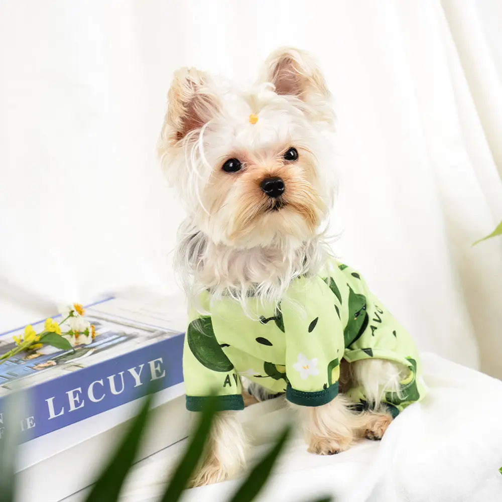 Combinaison en coton pour chien, pyjama à quatre pattes pour animaux