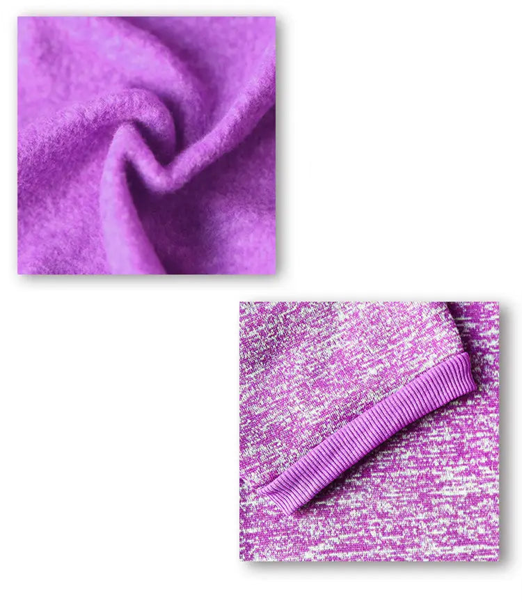 Un tissu tricoté mauve doux chiné avec un revers côtelé du côté arrière du pull chaud en acrylique Big Dog, pour une tenue d’hiver confortable pour animaux de compagnie.