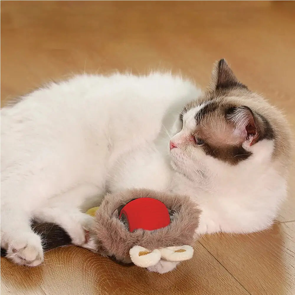 Interactive Rolling Cat Ball Silicone Motion Toy