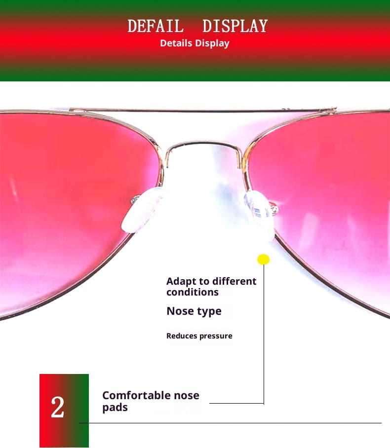 Classic gold rimmed aviator uv protection sunglasses with gradient pink lenses, thin metallic frames, and soft white nose pads for comfort.