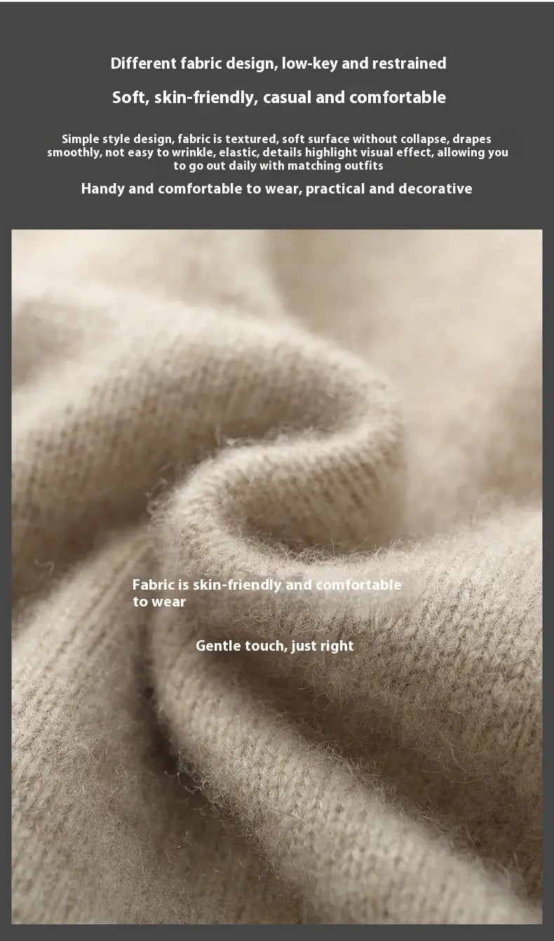 a soft textured beige wool knit fabric with subtle draping featured in a men wool cardigan sweatsuit