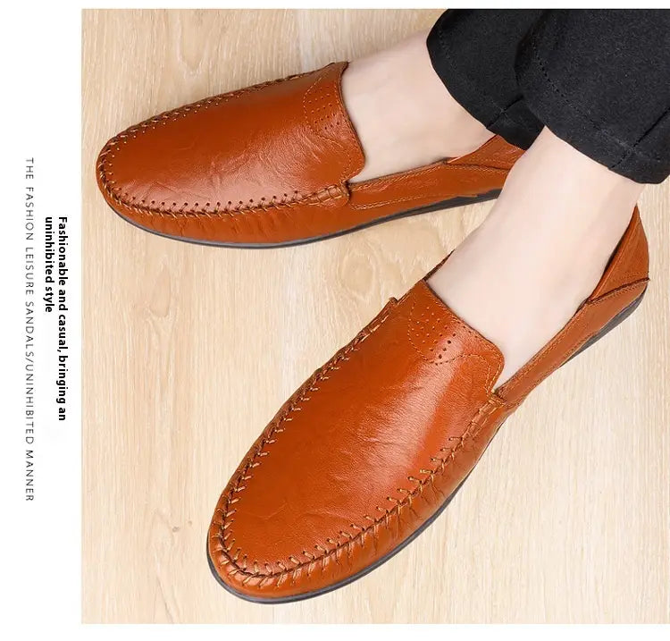 Lederschuhe im Business-Casual-Stil für Herren aus Rindsleder