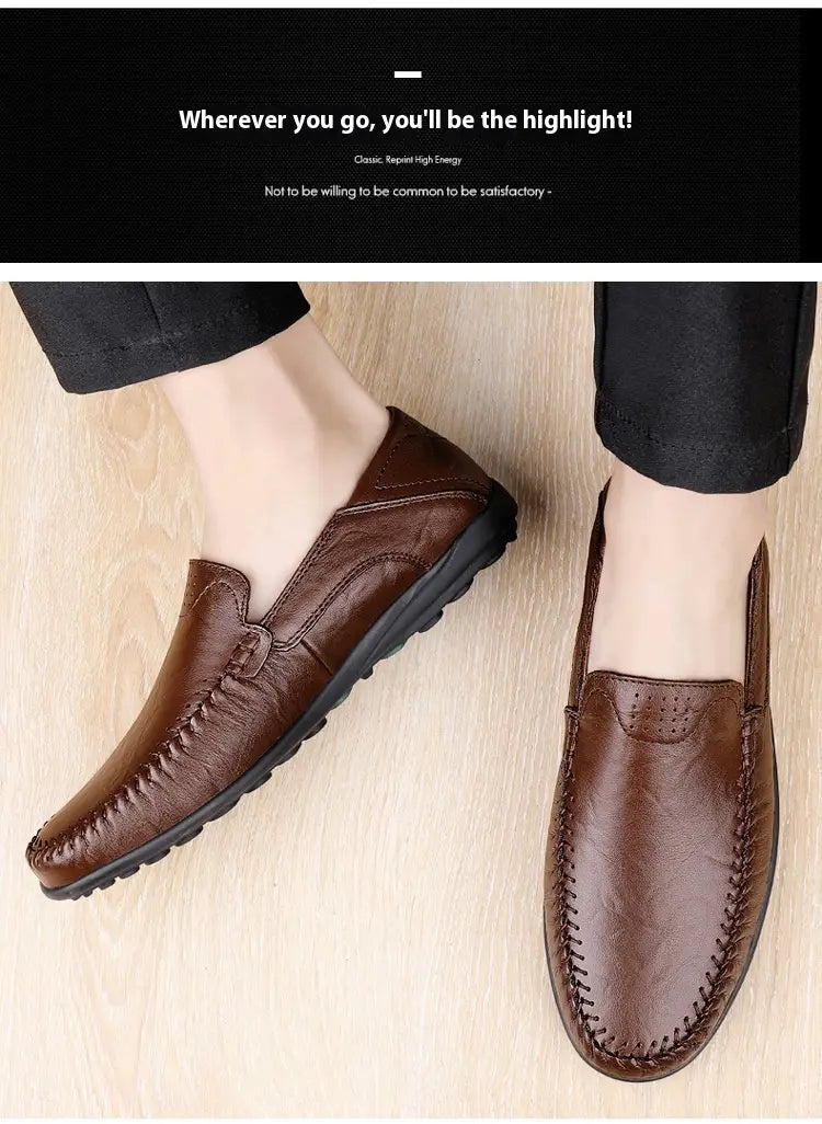 Lederschuhe im Business-Casual-Stil für Herren aus Rindsleder
