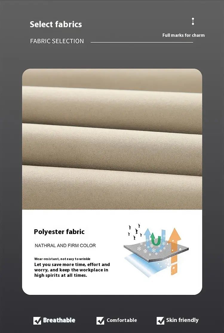 Beige polyester fabric with a natural and firm color designed for wear-resistant durability in a men casual polo bomber jacket.