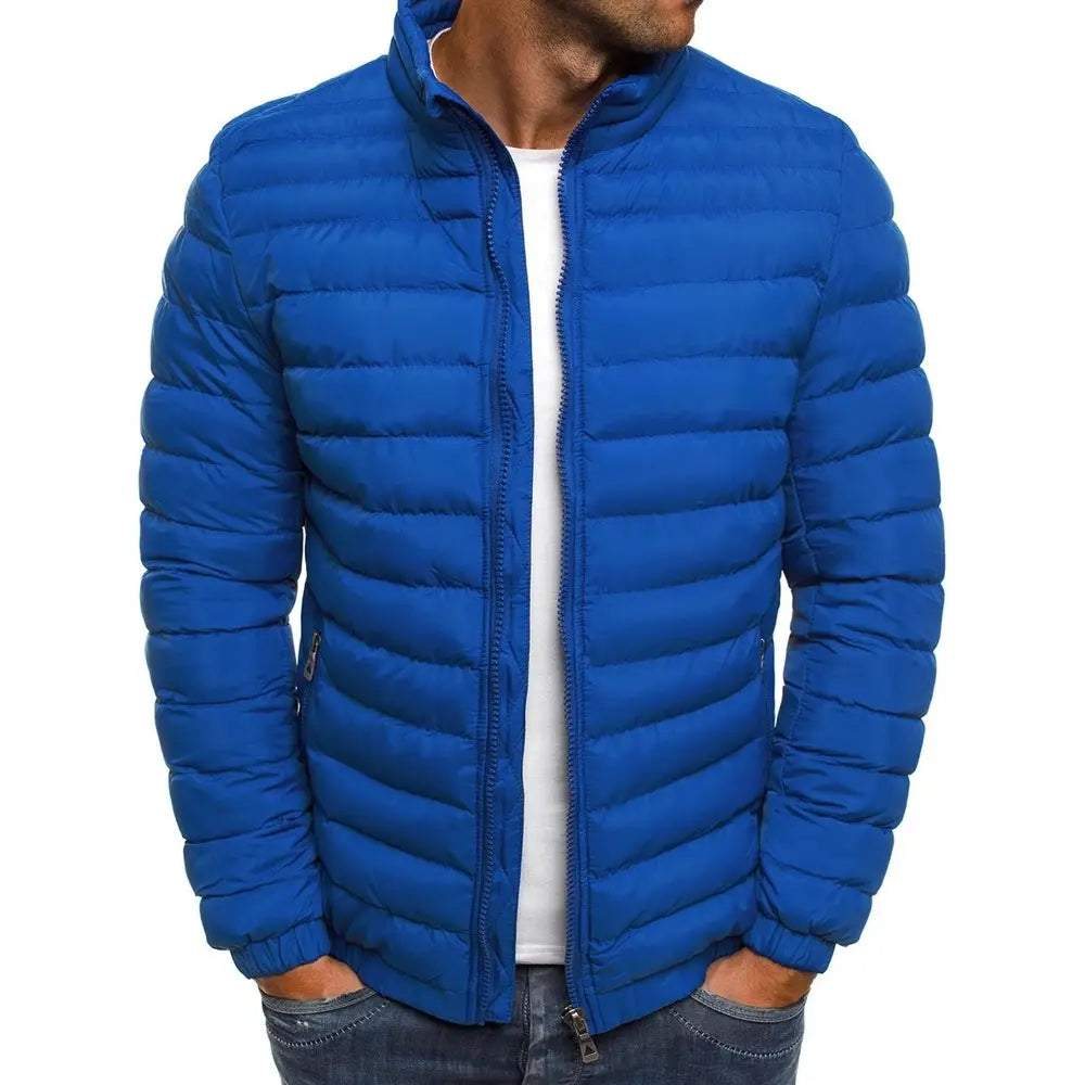 Doudoune matelassée pour homme à col montant