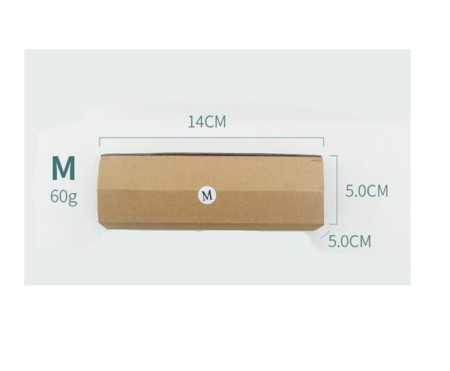 brown cardboard box 14cm long 5cm wide labeled medium size 60g weight used for cat scratch protector furniture guard 30x45cm 2 pack packaging