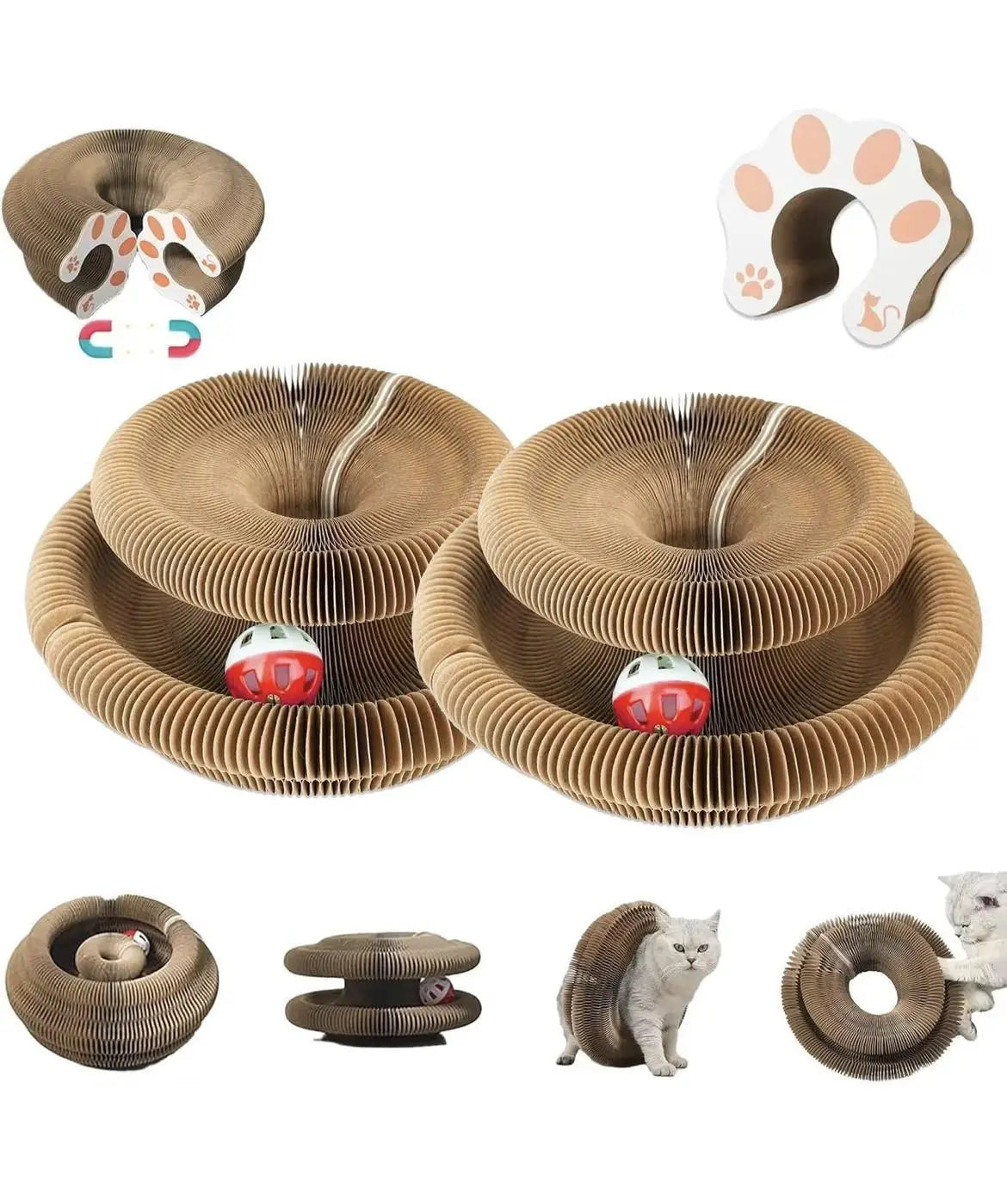 Cat Scratching Board Magic Organ Folding Toy