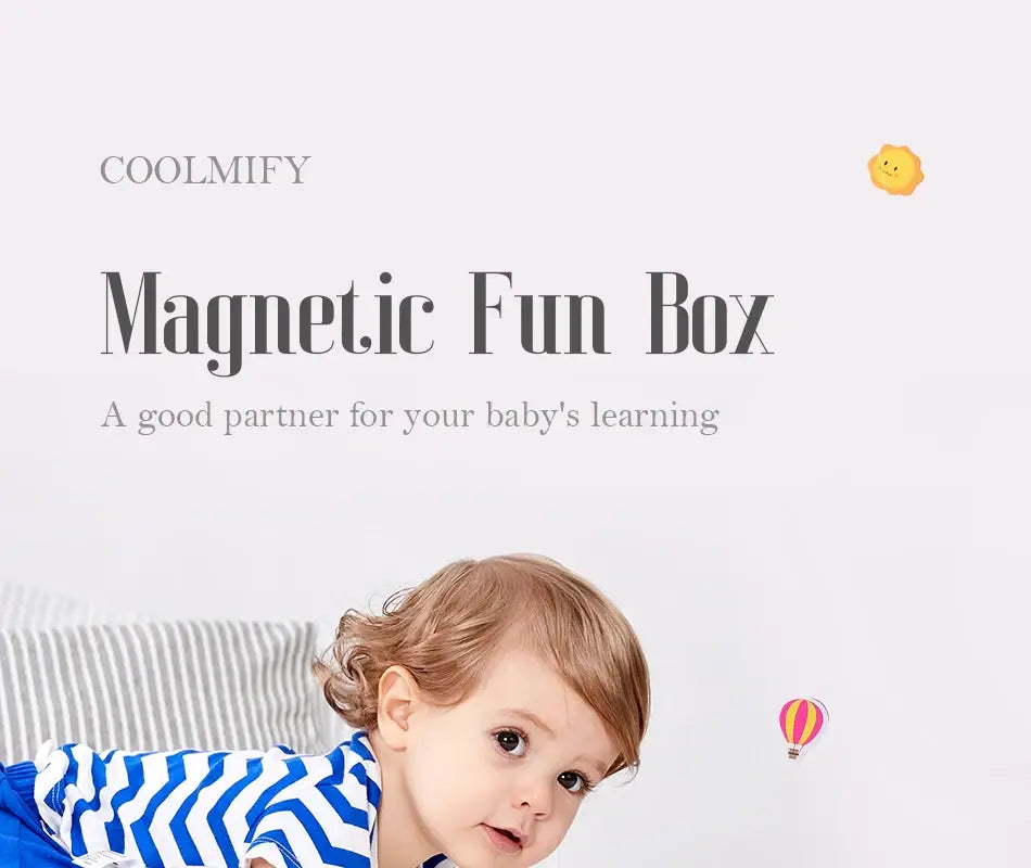 子ども向けのクールマイファイ 木製マグネットパズルお絵かきボード。カラフルなマグネットの遊び箱を備え、インタラクティブな赤ちゃんの学習と遊びを楽しめます。