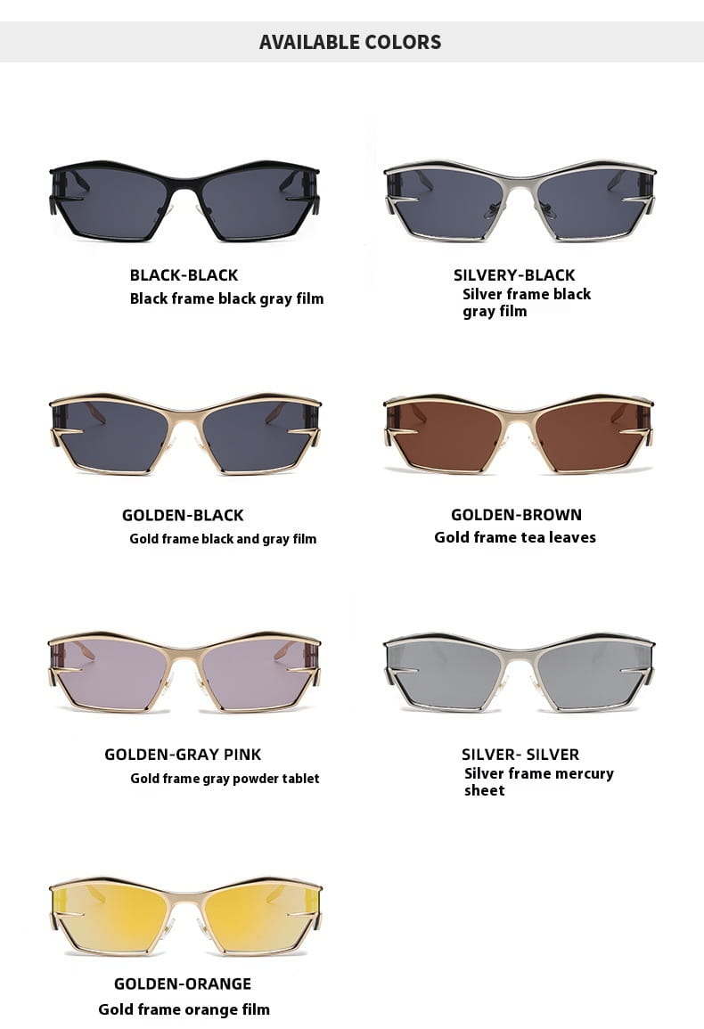 Black-framed geometric shield uv400 fashion sunglasses with dark gray lenses designed for sun protection.